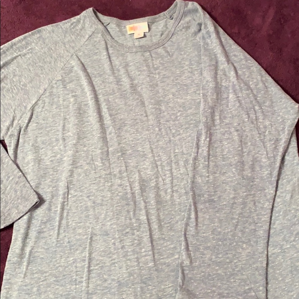 Lularoe randy solid heathered blue size medium